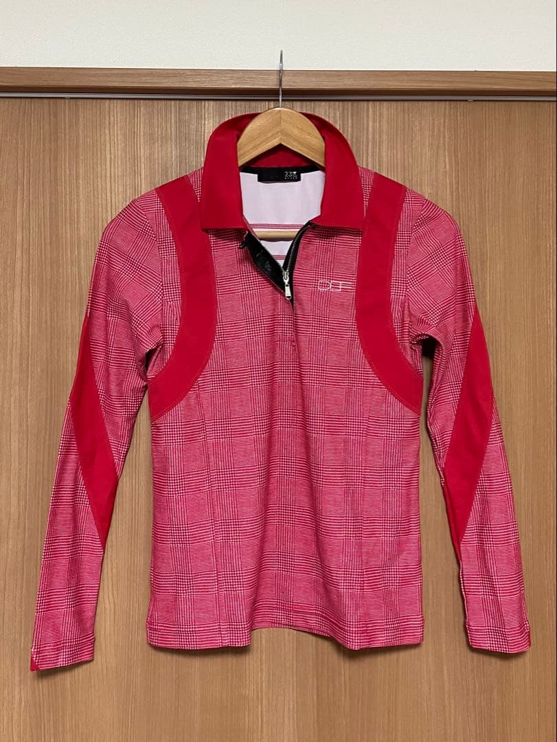 希少 美品 23区GOLF ハーフジップ シャツ 長袖 23区 ゴルフ DBF
