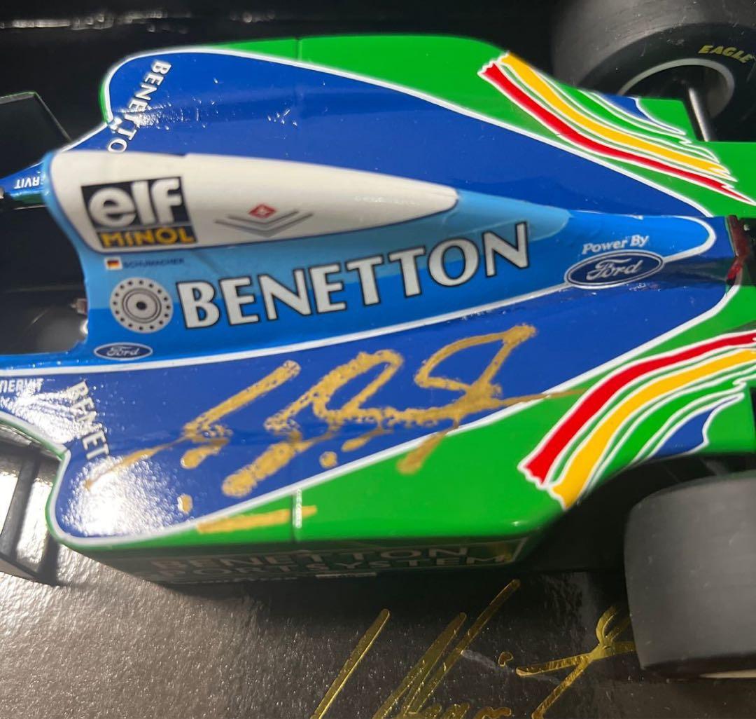 BENETTON B194 シューマッハ　直筆サイン　1/18 ミニチャンプス