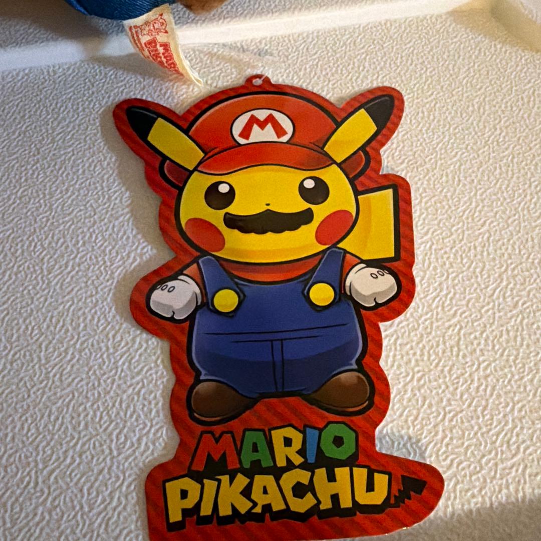 美品　マリオピカチュウ ぬいぐるみ タグ付き