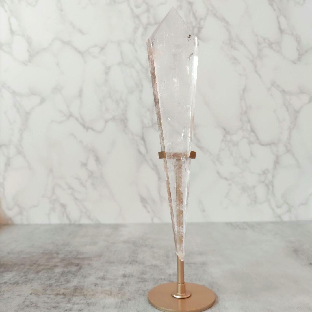 水晶　ワンド　21cm　専用スタンドセット　　 クリアクォーツ