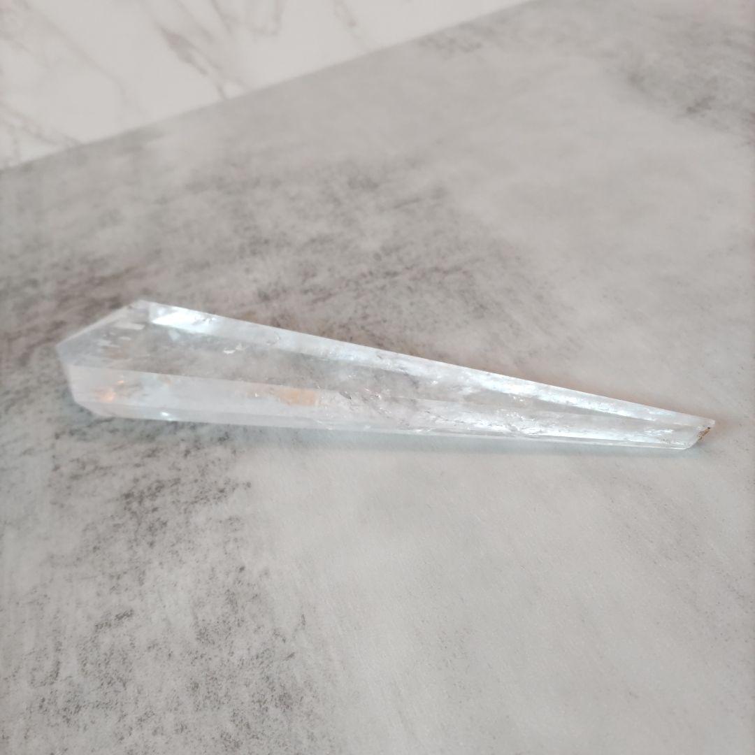 水晶　ワンド　21cm　専用スタンドセット　　 クリアクォーツ