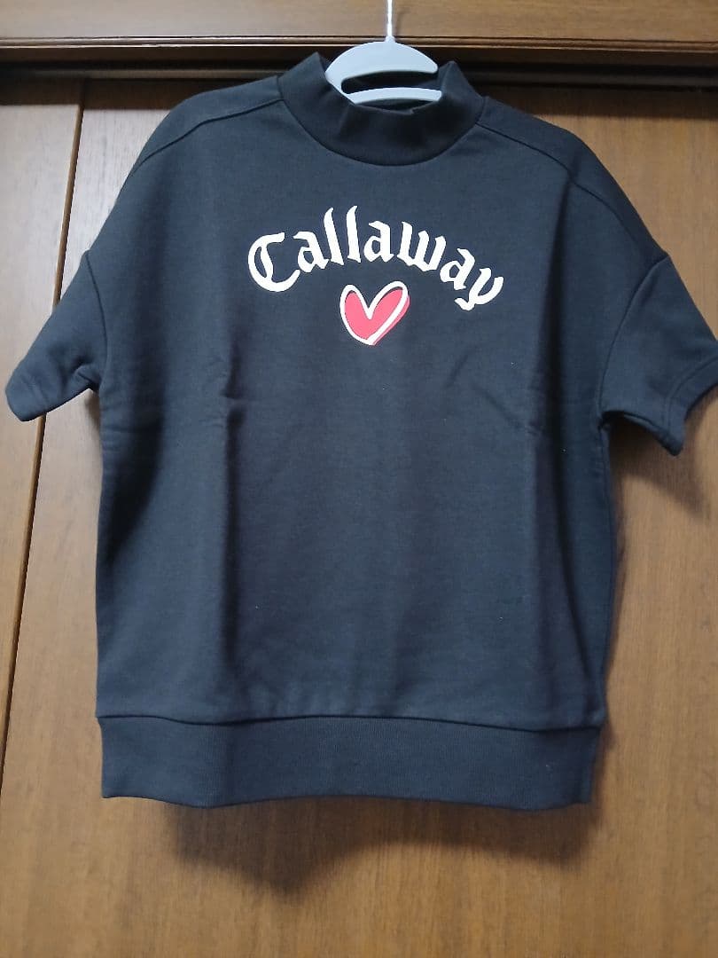 新品ラブCallaway ブラック ハートマーク 半袖シャツ