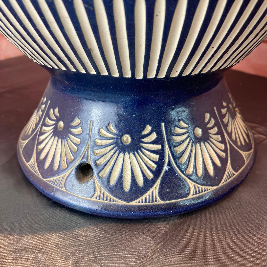 （003）花器　花瓶　陶器 マレーシア製