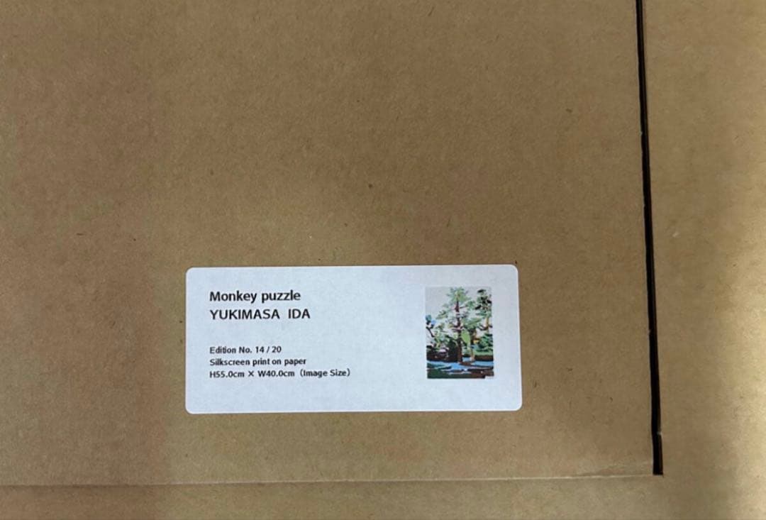 井田幸昌　IDA YUKIMASA シルクスクリーン　monkey puzzle