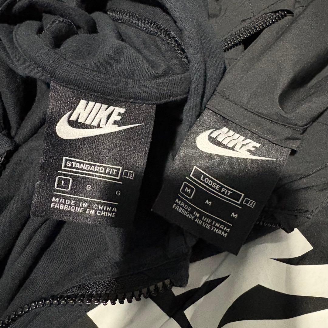 美品！！キッズ　NIKE ジャージ上下セット ブラック　5点セット　サイズM