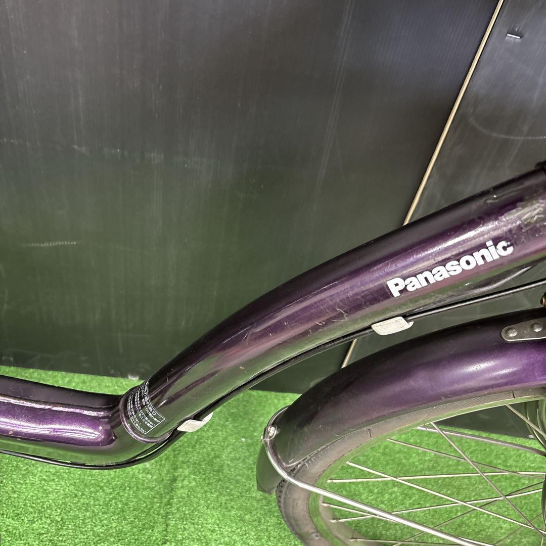 電動自転車 Panasonic Gyutto パープル 3人乗り対応　11