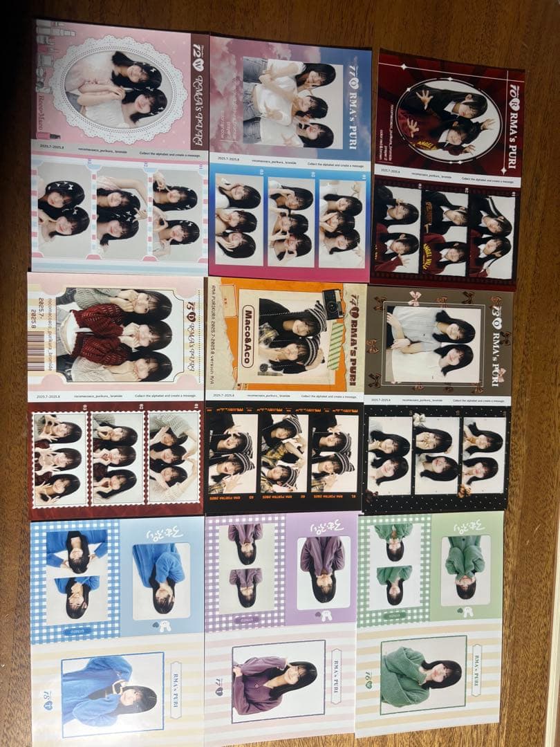 ろこまこあこプリクラ風プロマイドコンプセット