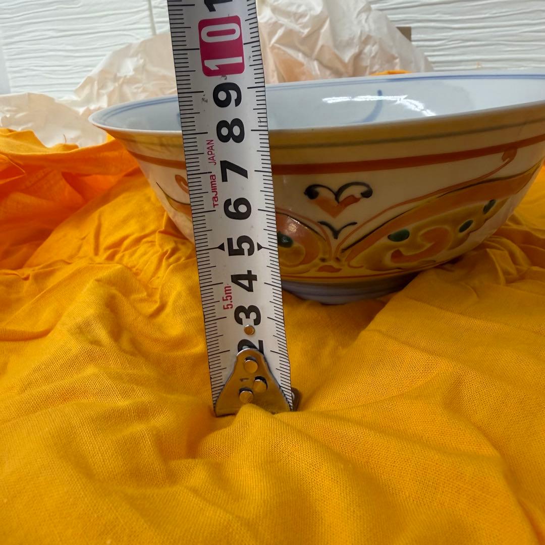 未使用品　九谷焼　長谷川紀代　菓子鉢　茶器　供箱