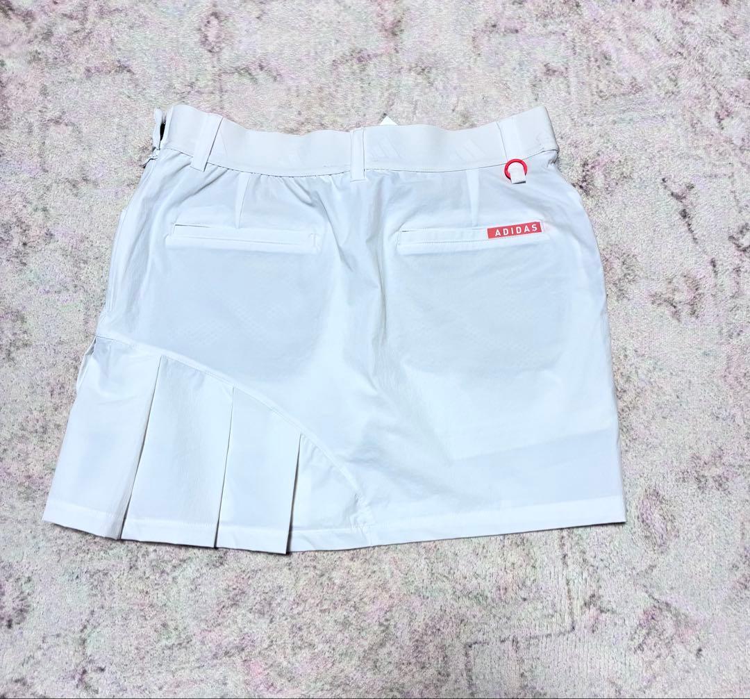 新品 L アディダスゴルフ 千鳥格子プライムニット＆プリーツスカート 上下セット