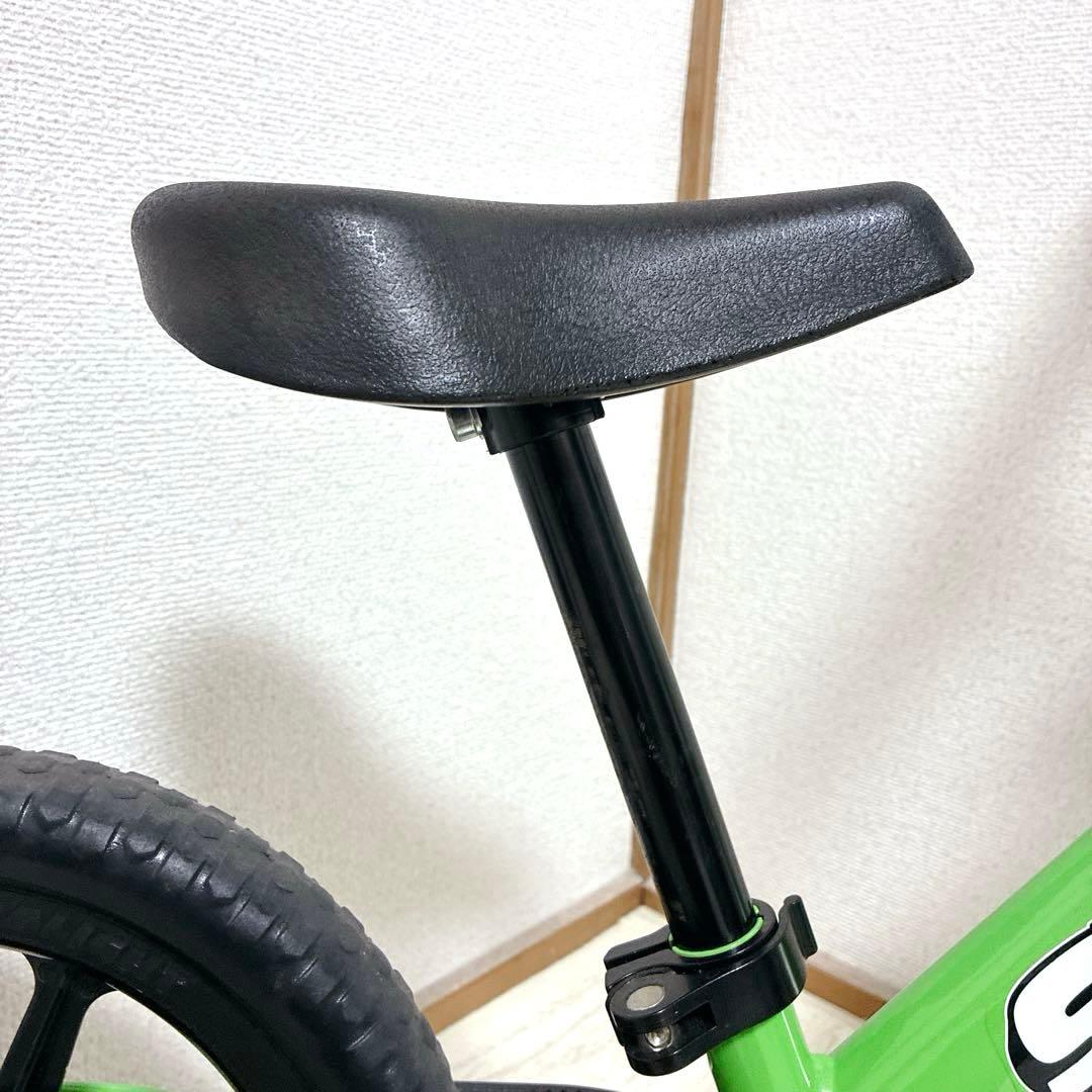 美品 STRIDER 12 グリーン ストライダー 12 ペダルなし自転車