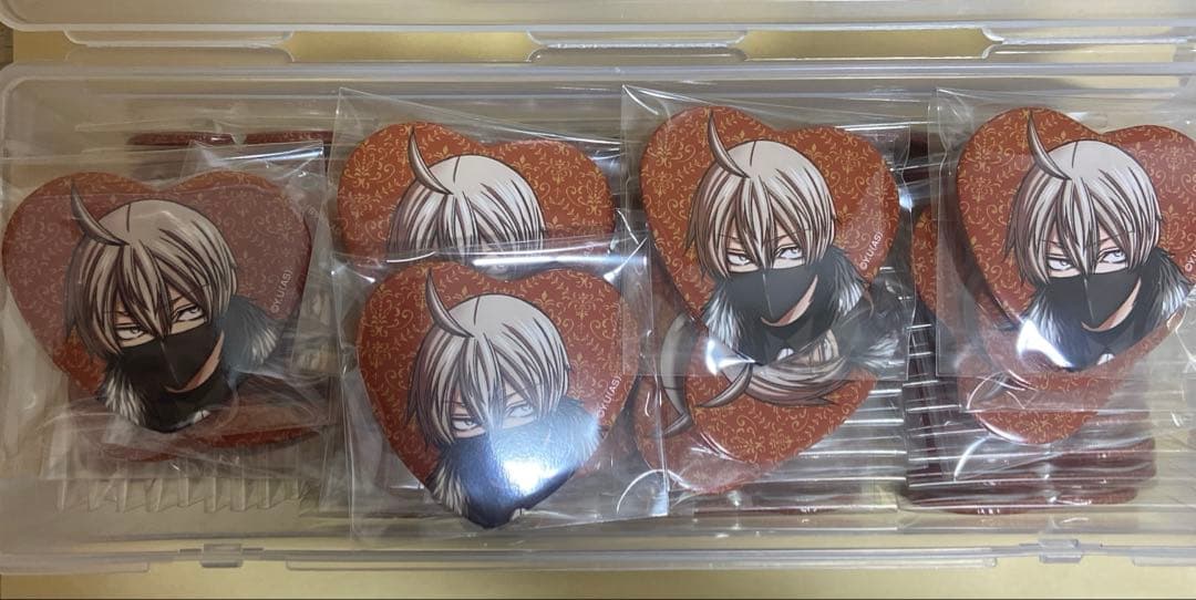 【皇后崎迅】桃源暗鬼 キャラウムカフェ メディコス ハート 缶バッジ ※欄確認求