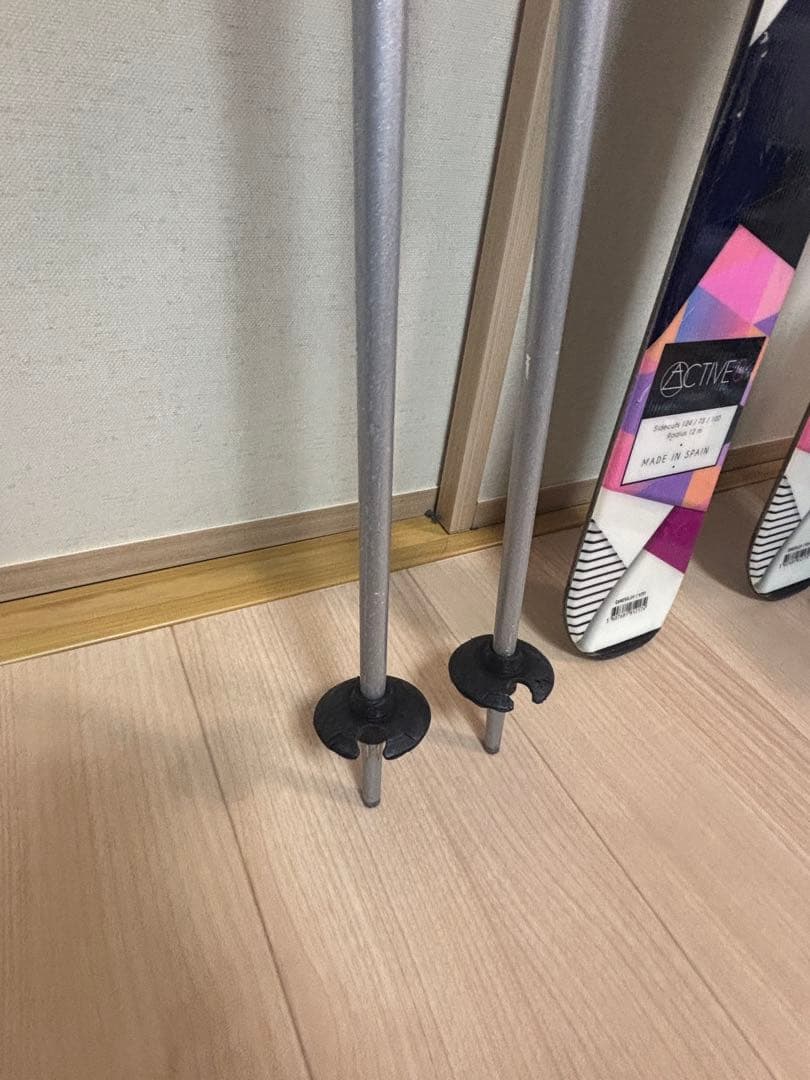 レディーススキー4点DYNASTAR板148cmビンディングブーツポール24.5