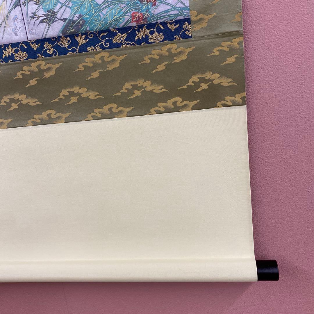 美品 掛け軸 酒井抱一筆「夏秋草屏風図」重要文化財 東京国立博物館 双幅