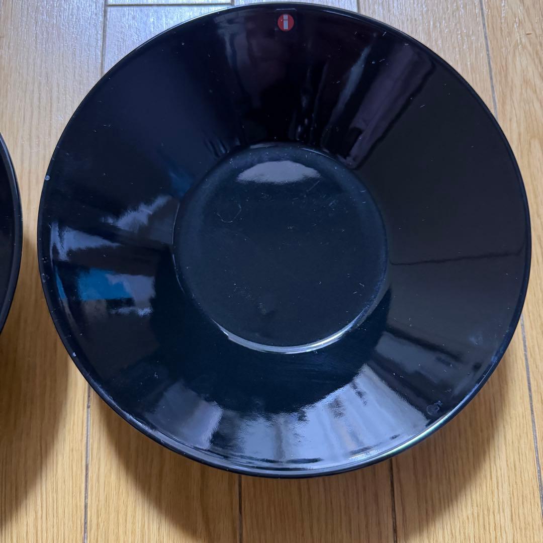 【廃盤】 Teema ブラック　21センチボウル　2個セット