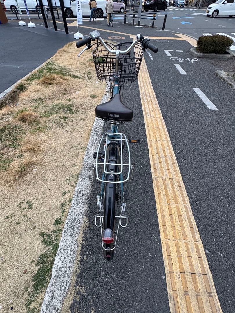 中古YAMAHA電動アシスト自転車　12.3Ah 大阪　066