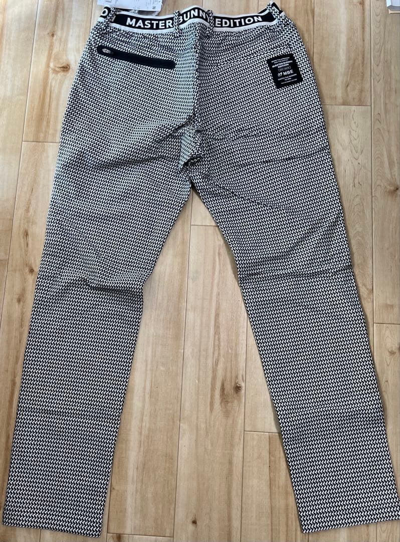 新品タグ付PEARLYGATESマスターバニーED千鳥格子パンツ4 股下77cm