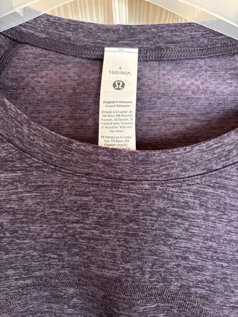 ウォーキング・ランニングウェア Lululemon Swiftly Tech Short Sleeve 2.0