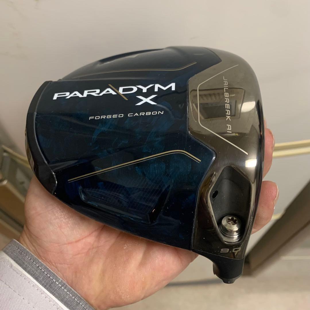 キャロウェイ パラダイムX 9.0度 ドライバー ヘッド ヘッドカバー付き