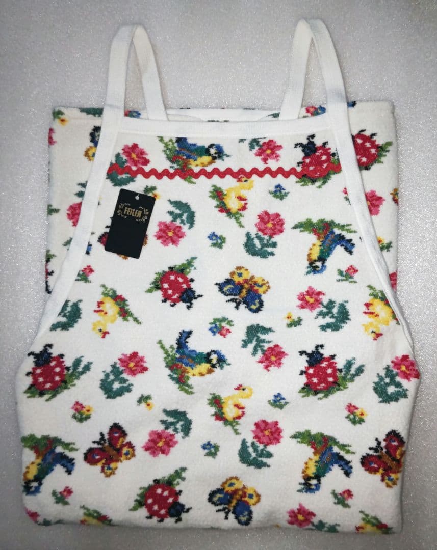 フェイラー【ハイジ 白】エプロン 新品 FEILER