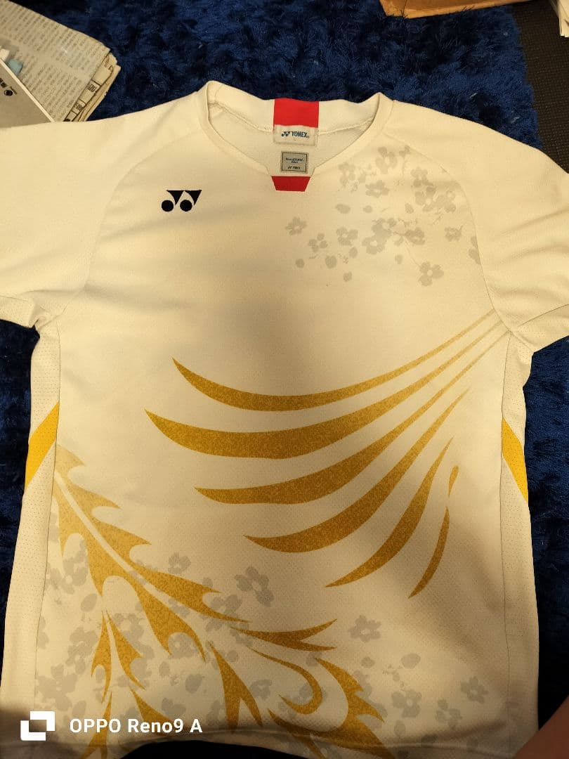 【引越】YONEX ストライプシャツ & APACS Tシャツ セット
