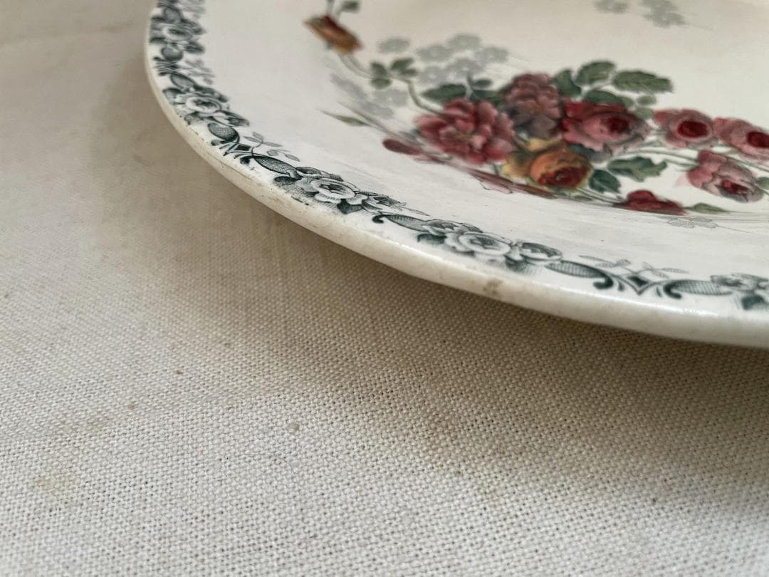 レア◯H.B &CIE 平皿　N864/ショワジールロワ/フランスアンティーク