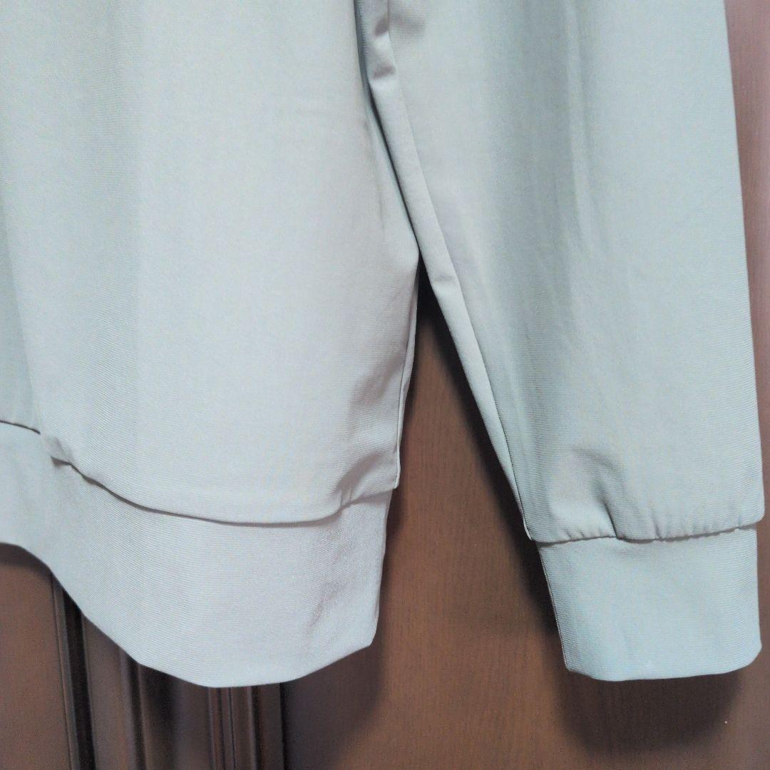 SY32 :メンズ:Lサイズ:ハーフジップ長袖シャツ:オリーブ色