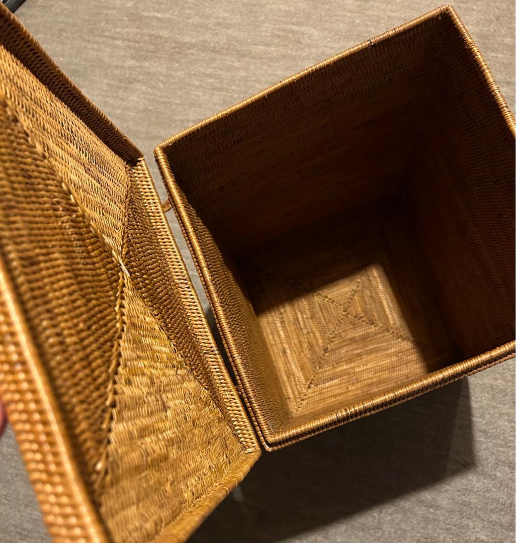 アジアン　バリ島　アタ製　BOX 縦型