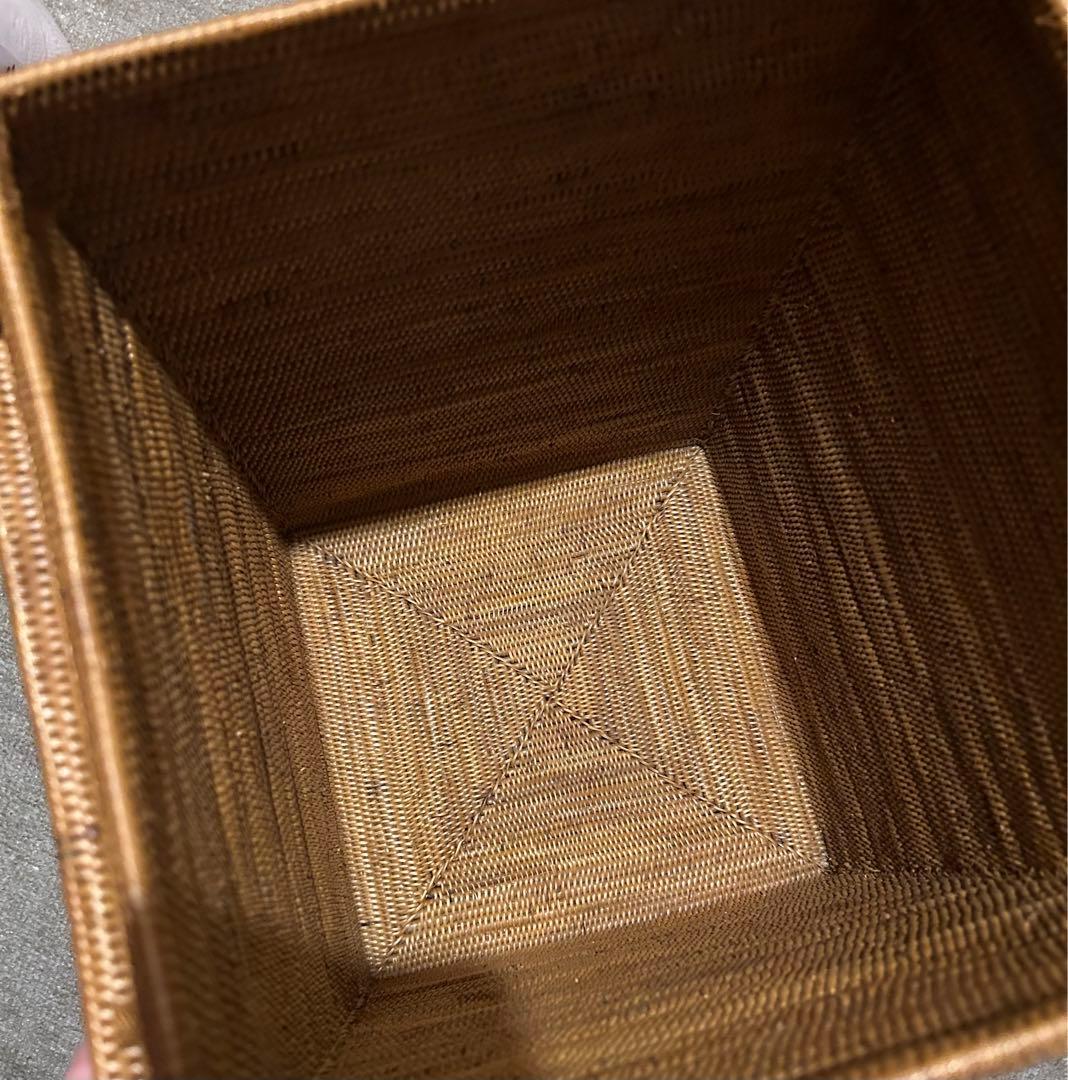 アジアン　バリ島　アタ製　BOX 縦型