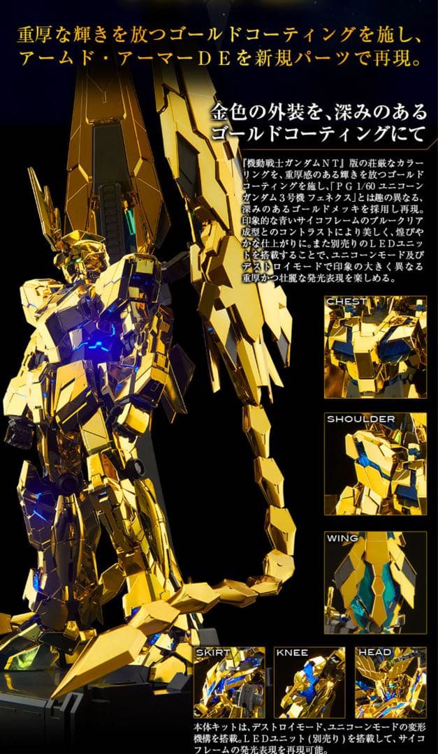 ★ PG ユニコーンガンダム3号機 フェネクス ナラティブver. 未使用品★