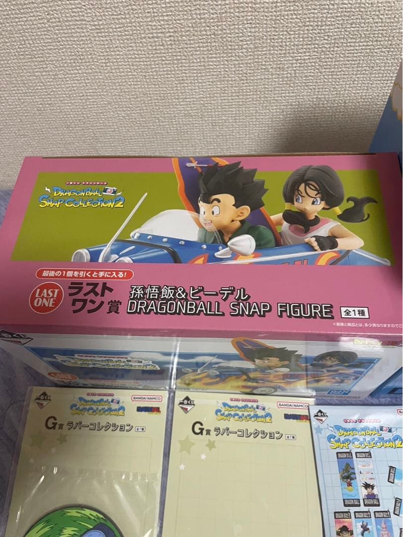 ドラゴンボール スナップコレクション　一番くじ　ラストワン悟飯andビーデル他