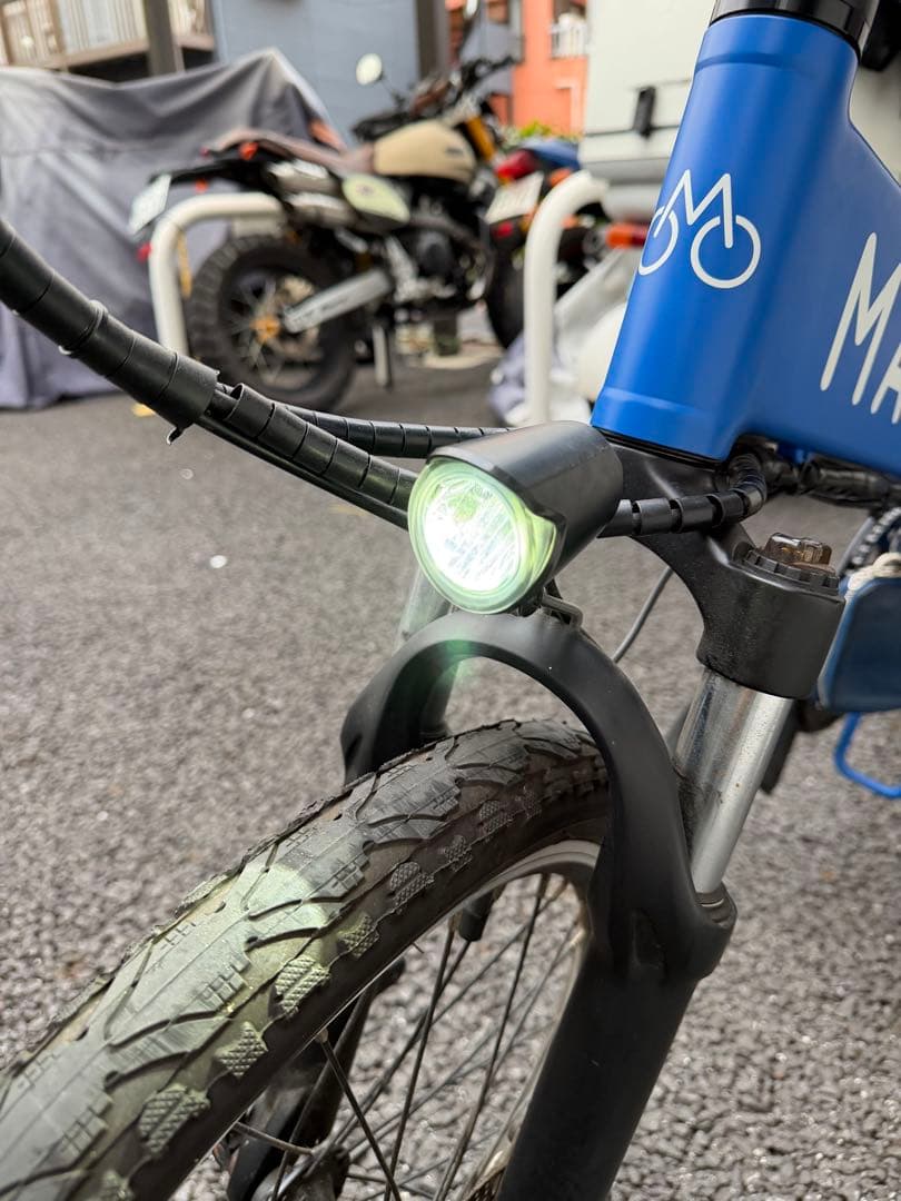 MATE CITY電動アシスト自転車 青