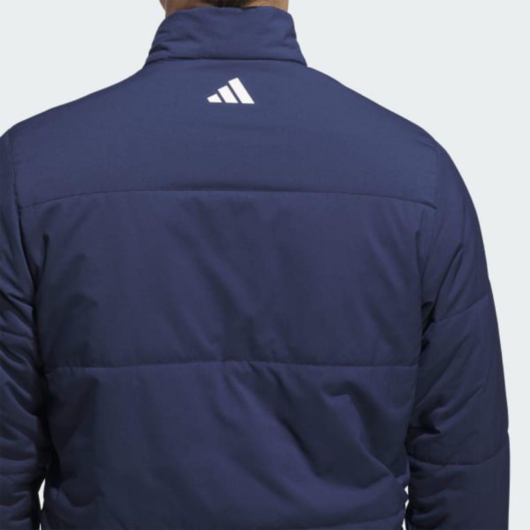 アディダス ゴルフ 2XL 中綿 ジャケット アウター ジャンパー 紺
