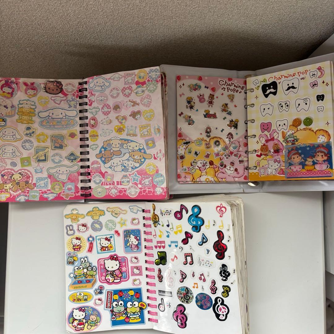 当時物　シール帳 3冊　まとめ売り　完成品 平成 当時品　平成女児　鍵付き