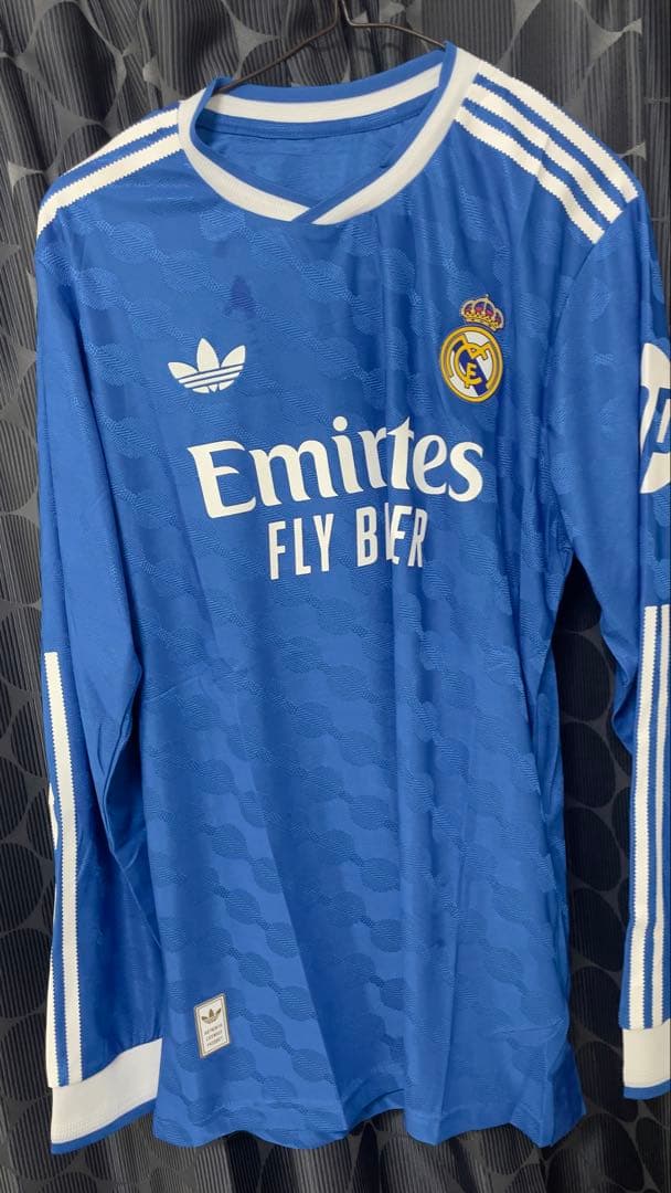 Real Madrid 青 長袖 ジャージ