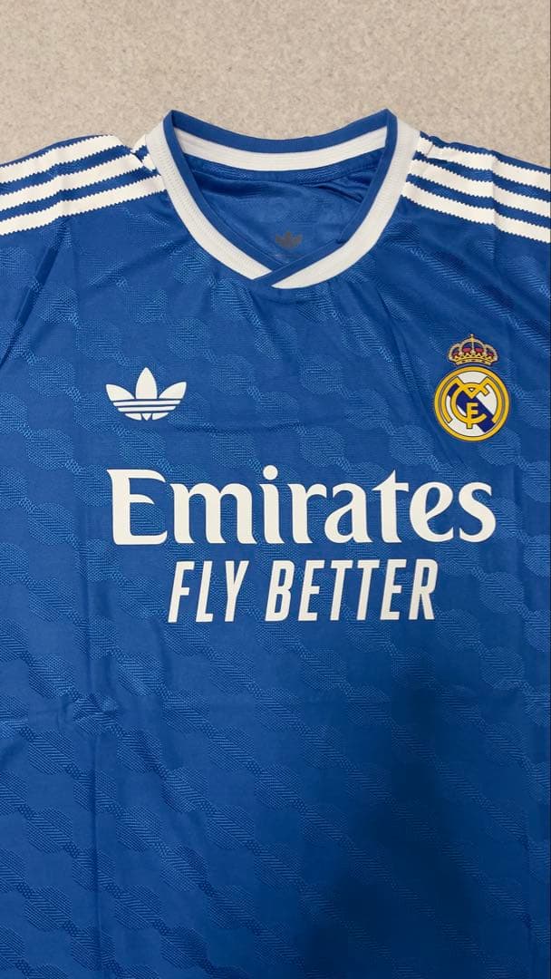 Real Madrid 青 長袖 ジャージ