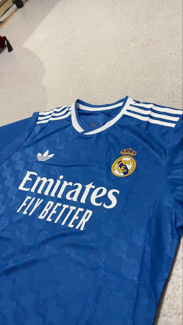 Real Madrid 青 長袖 ジャージ