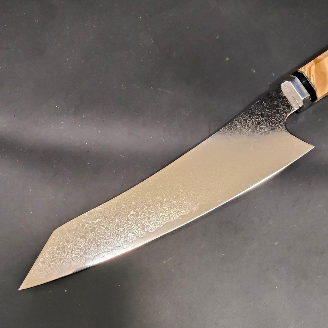 魚捌き 鬼反り 剣型 切付型 牛刀 V金10号 67層ダマスカス 包丁 八角柄