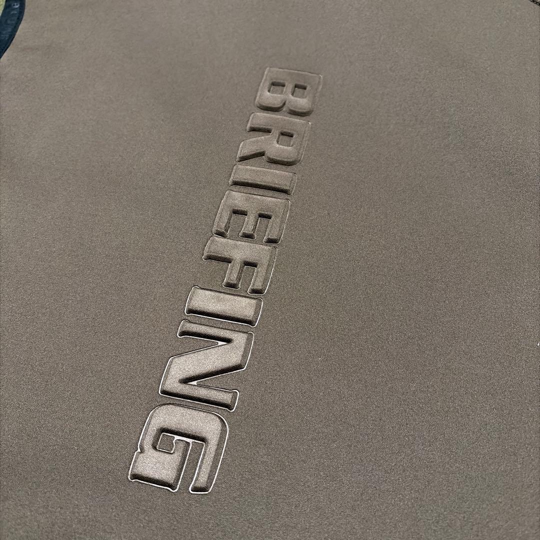 BRIEFING 新品未使用　オリーブ　ベスト　3Dロゴ　M