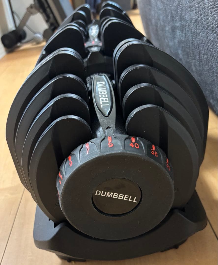 ②可変式ダンベル 40kg 1個