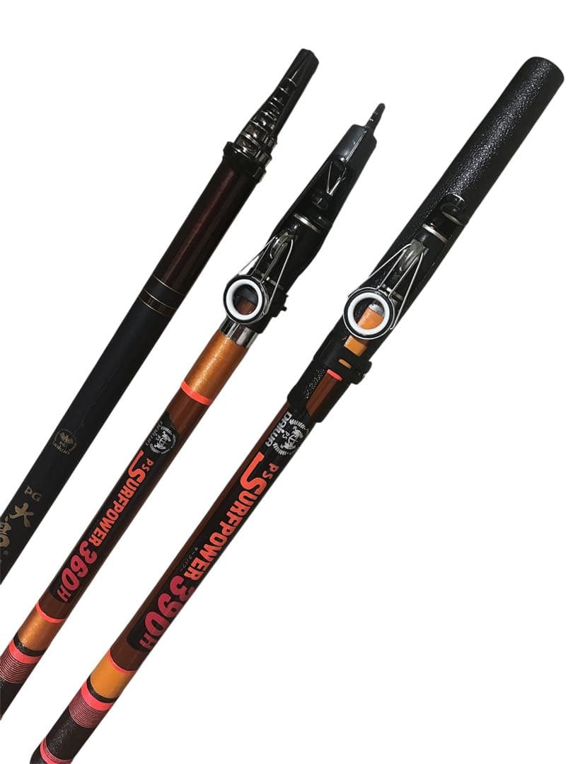 美品DAIWA ダイワ 大島 サーフパワー 360 390釣竿 3点おまとめ