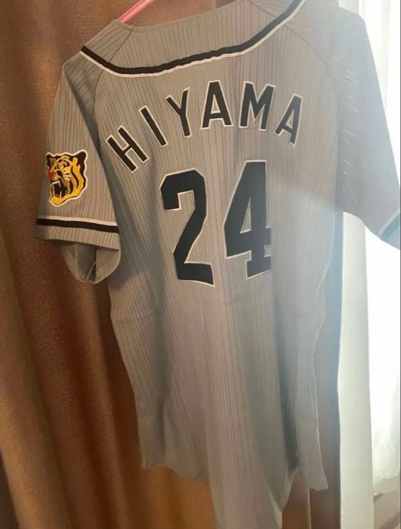 阪神タイガース 2003年刺繍ビジターレプリカユニフォーム桧山進次郎　Lサイズ