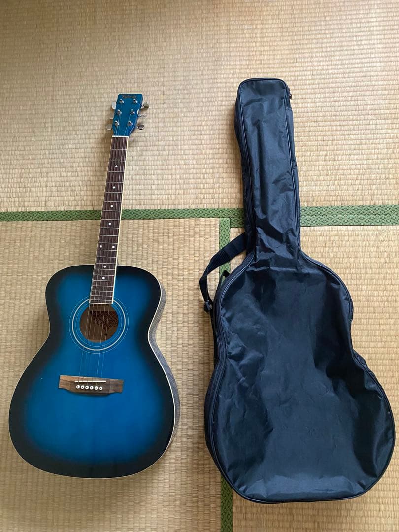 【中古】Kgarage アコースティックギター　ブルー