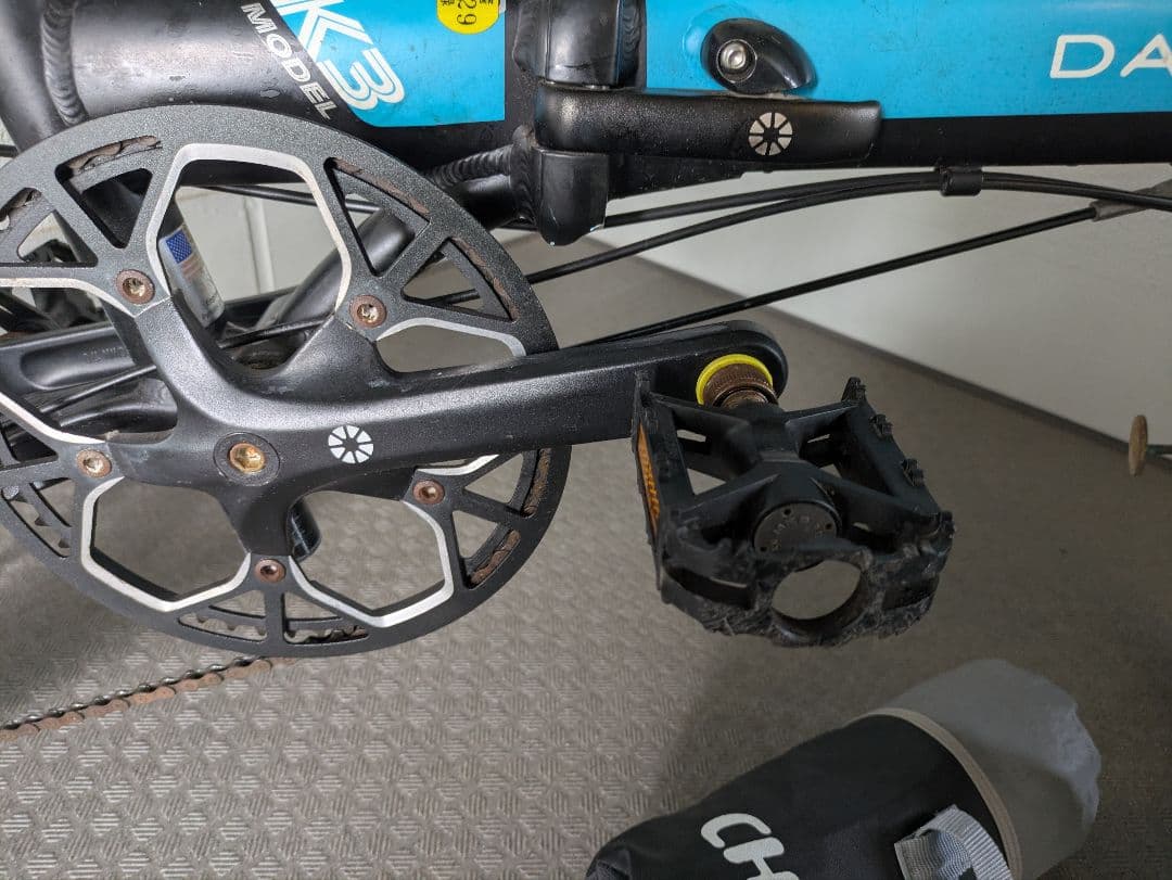 千葉市美浜区引き取り専用　DAHON K3 折りたたみ自転車 青