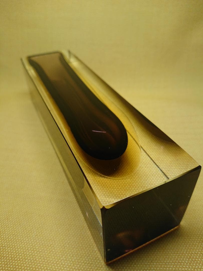 【美品】一輪挿し　ムラノ　ガラス　置物　インテリア　工芸品　美術品　A2517