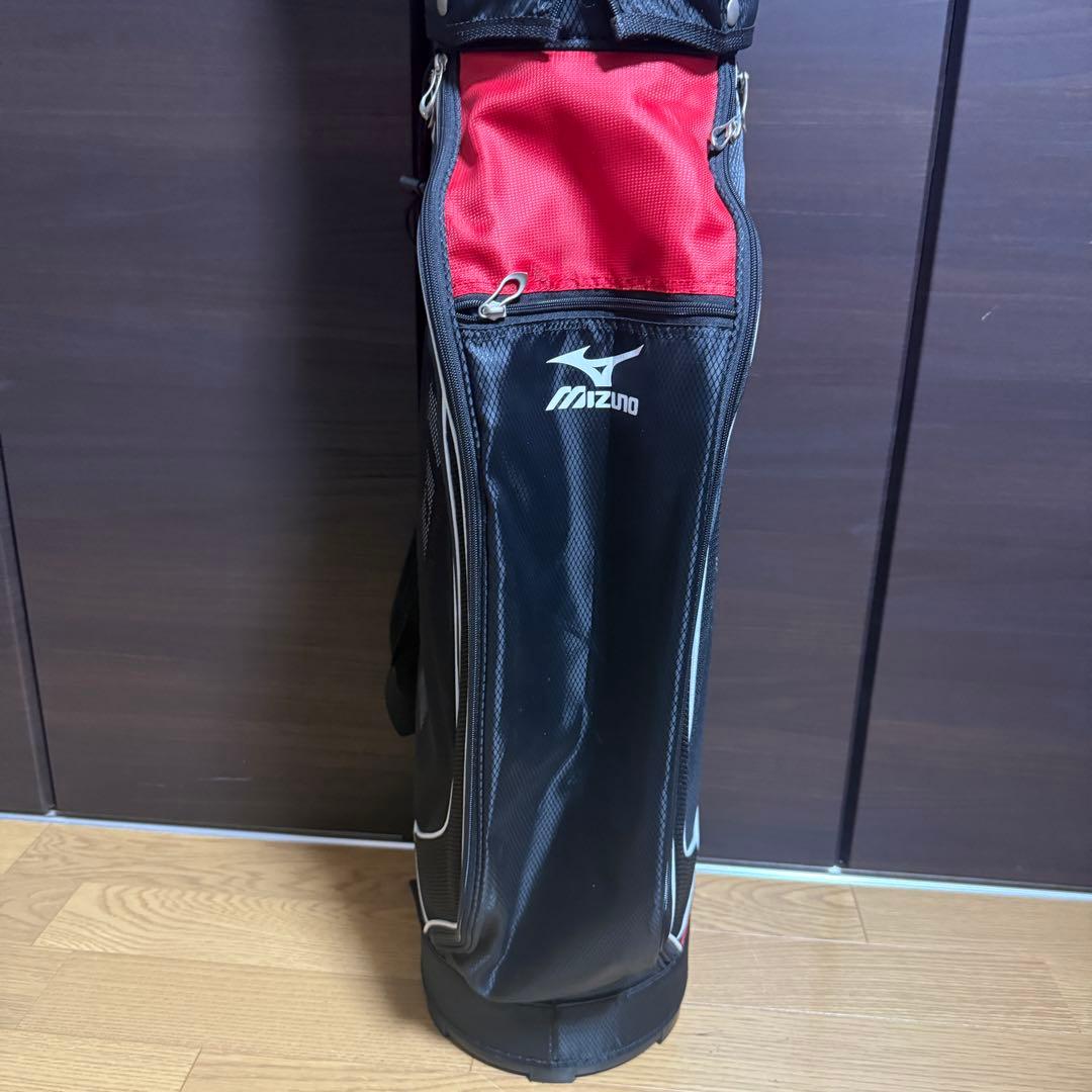 Mizuno T-ZOID キャディバッグ ゴルフバッグ ブラック/レッド