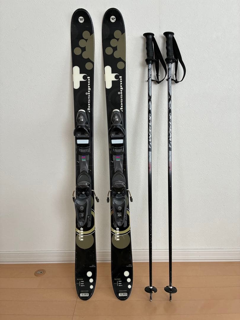 Rossignol ミッドスキー　ストック付き