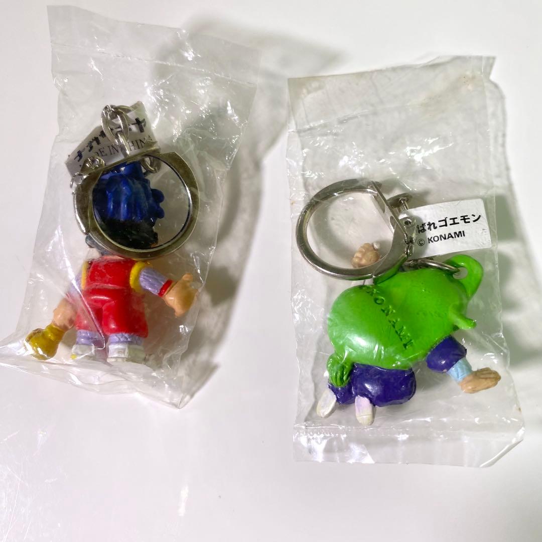 【希少】がんばれゴエモン　レトロ　フィギュア　キーホルダー　ゴエモン　ヤエ