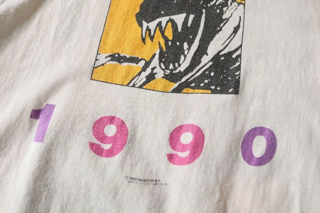 90'S ヴィンテージ ローリングストーンズ ツアーTシャツ 白 XLヨーロッパ