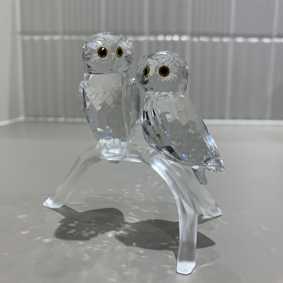稀少✨極美品　スワロフスキー クリスタル フィギュア フクロウ 1003312
