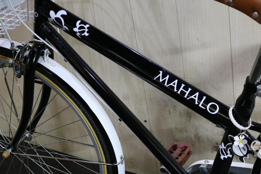 MAHALOマハロ 26インチ シマノ6速 LED仕様 子供用シティークロス